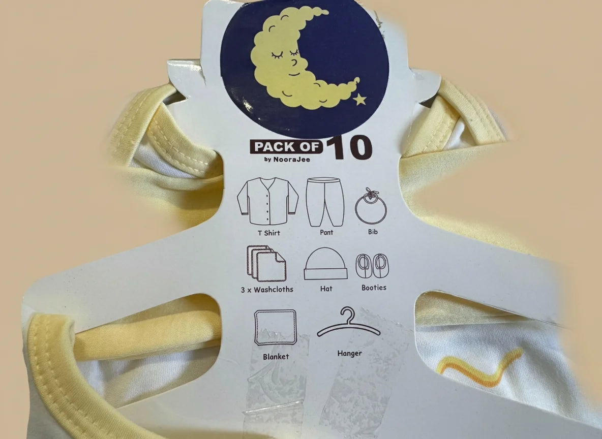 Newborn 9-Piece Cotton Outfit Set (Pack of 9)