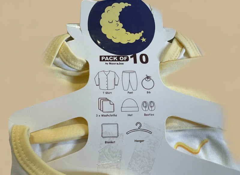 Newborn 9-Piece Cotton Outfit Set (Pack of 9)
