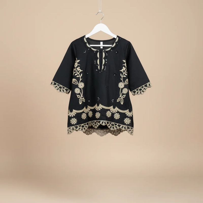 Black kurti Trouser Set 1-4 Year (Latest Collection) 2026