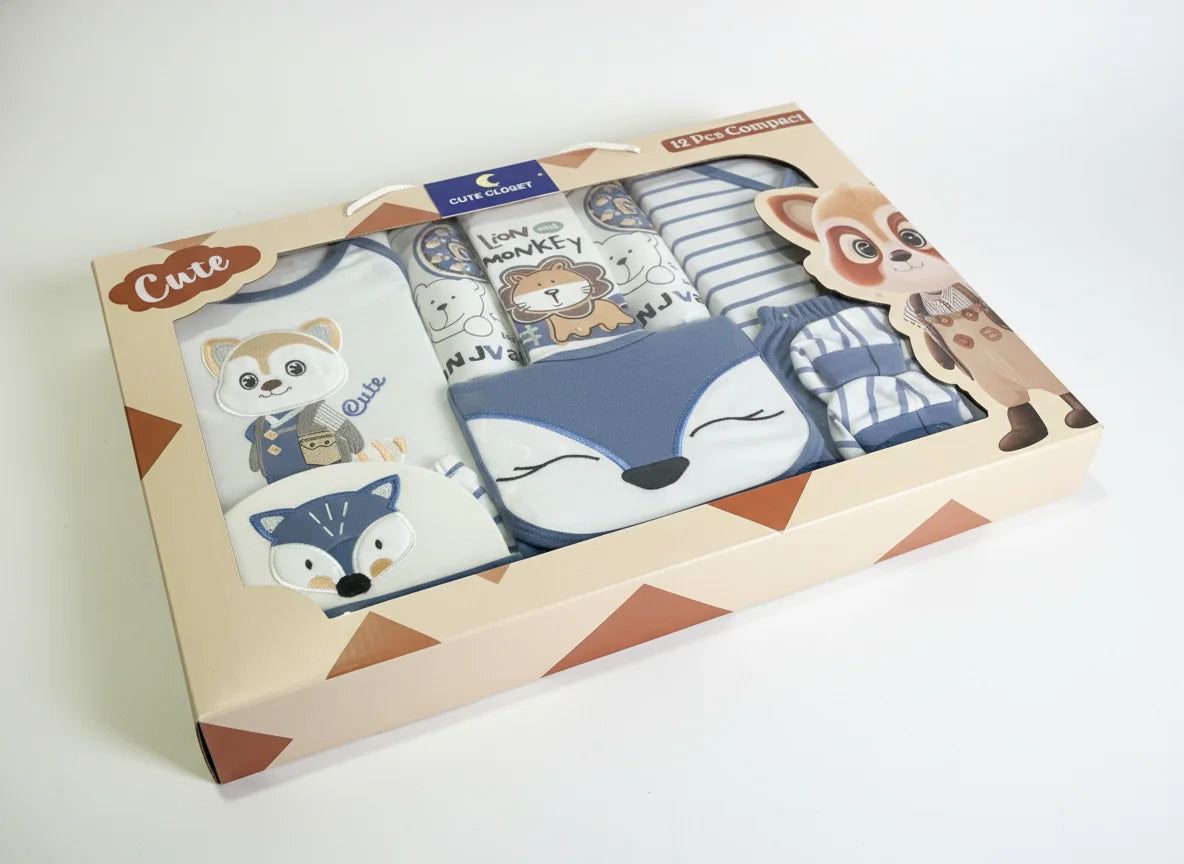Newborn Gift Set 12Pcs Box Unisex 0-6 M