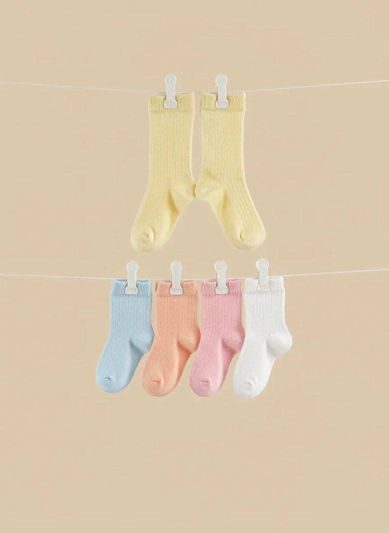 Newborn Baby Socks Set (5 Pack) – Lightweight Summer Wear