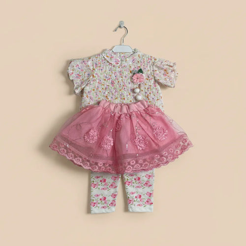 Beautiful Skirt Set With Tights " different colours