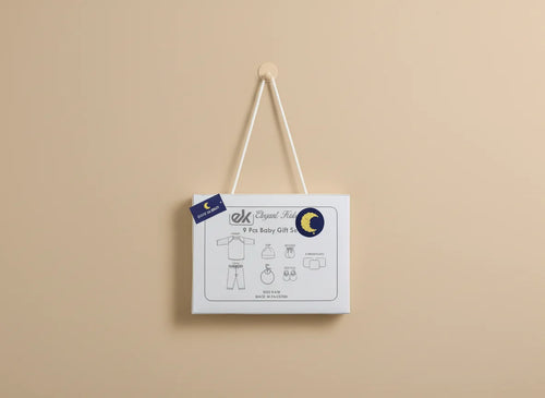 9 Pcs Gift Set 100% Cotton 0-6 M