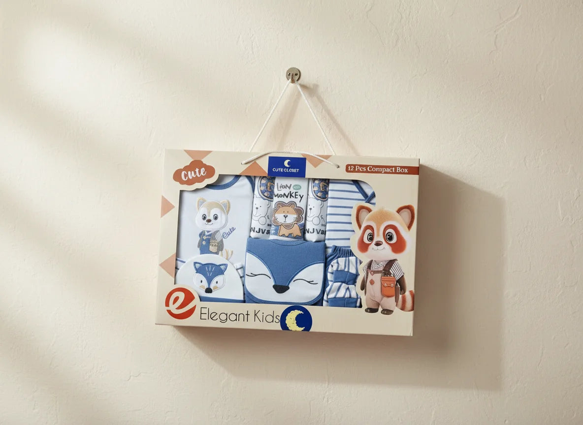 Newborn Gift Set 12Pcs Box Unisex 0-6 M