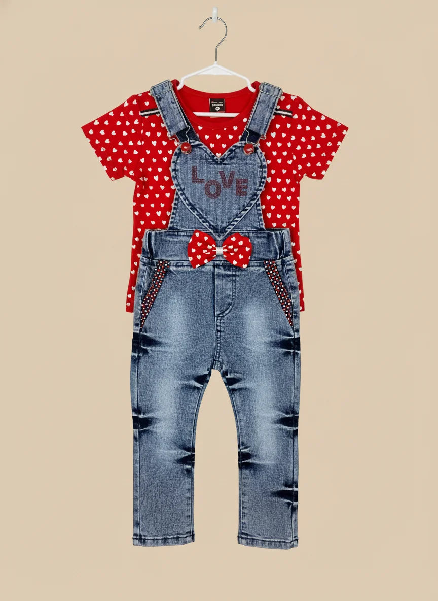 Love Kids Rompers Denim Jeans Style