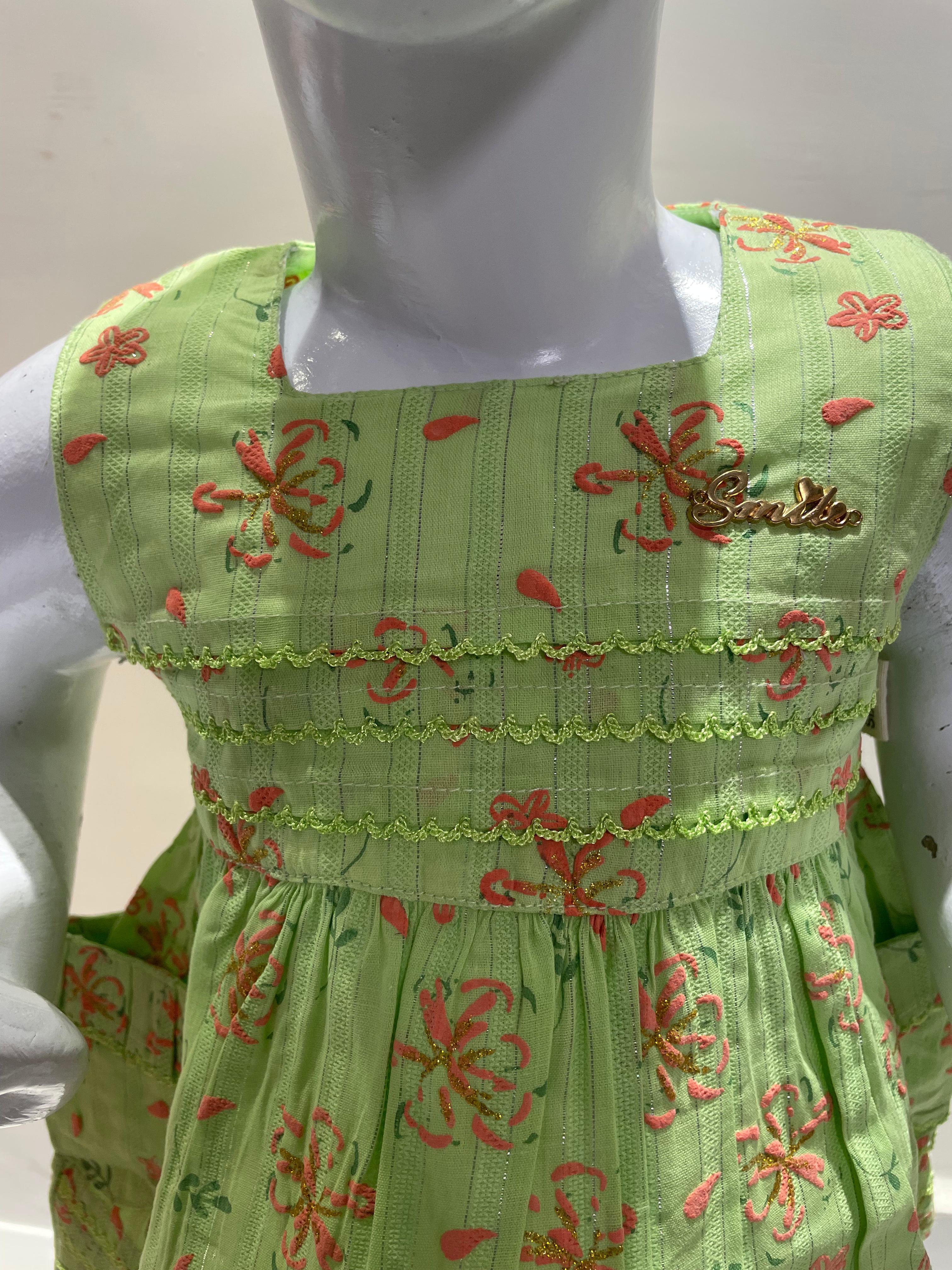 100% Pure Cotton Baby Girl Frock – Breathable Summer Dress