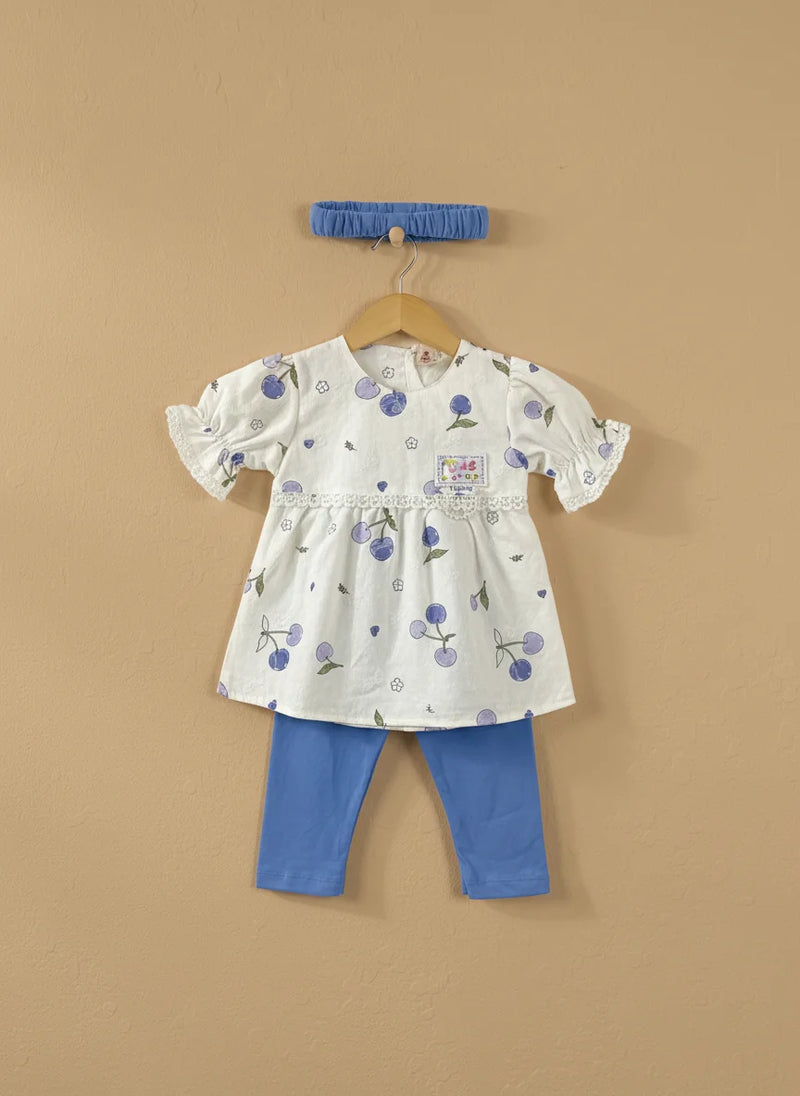 Baby Girl Frock with Matching Hair Band " 3 colours