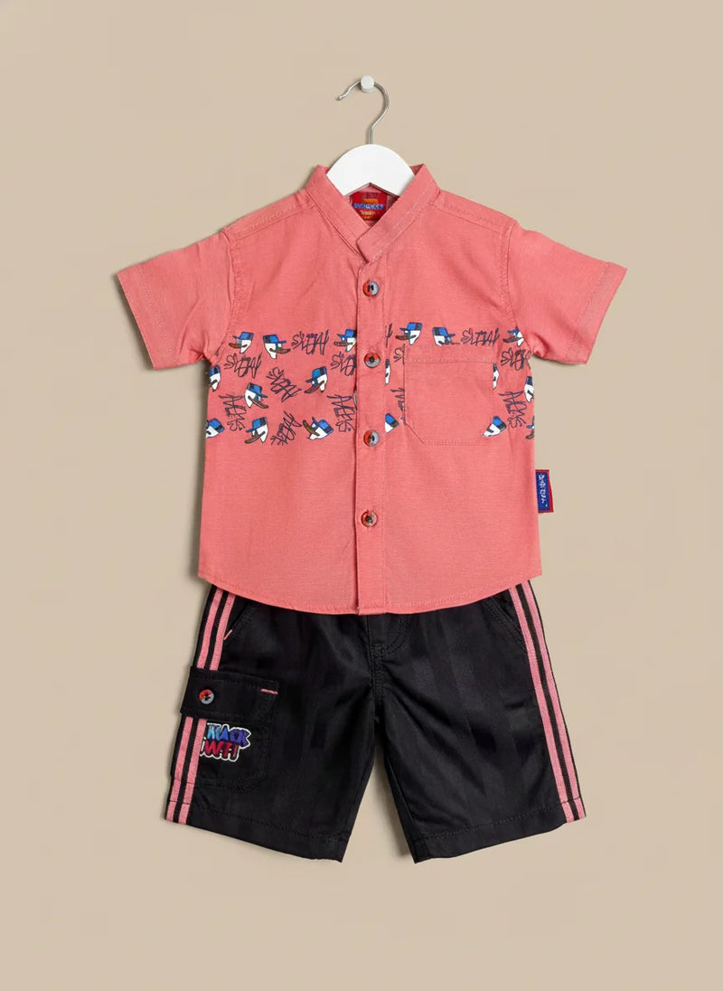 Kids Casual T-Shirt & Shorts Set - 3 Colours Available