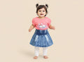 Baby Girls 3-Piece Skirt Set with Shirt & Tights