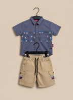 Kids Casual T-Shirt & Shorts Set - 3 Colours Available