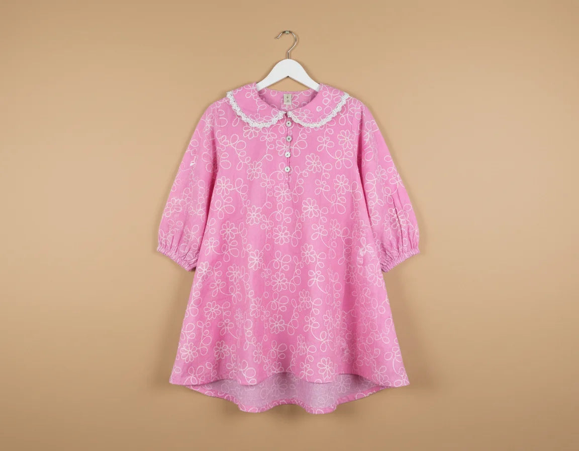 Fashionable Baby Girls Frock & Trouser Combo