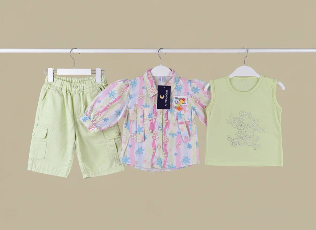 Imported Baby Girl 3-Piece Suit – 2 Colours