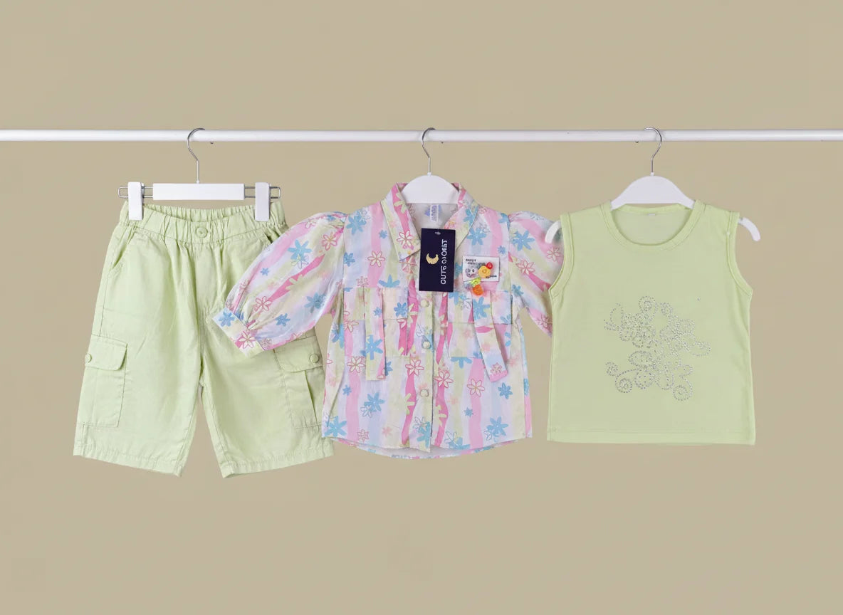 Imported Baby Girl 3-Piece Suit – 2 Colours