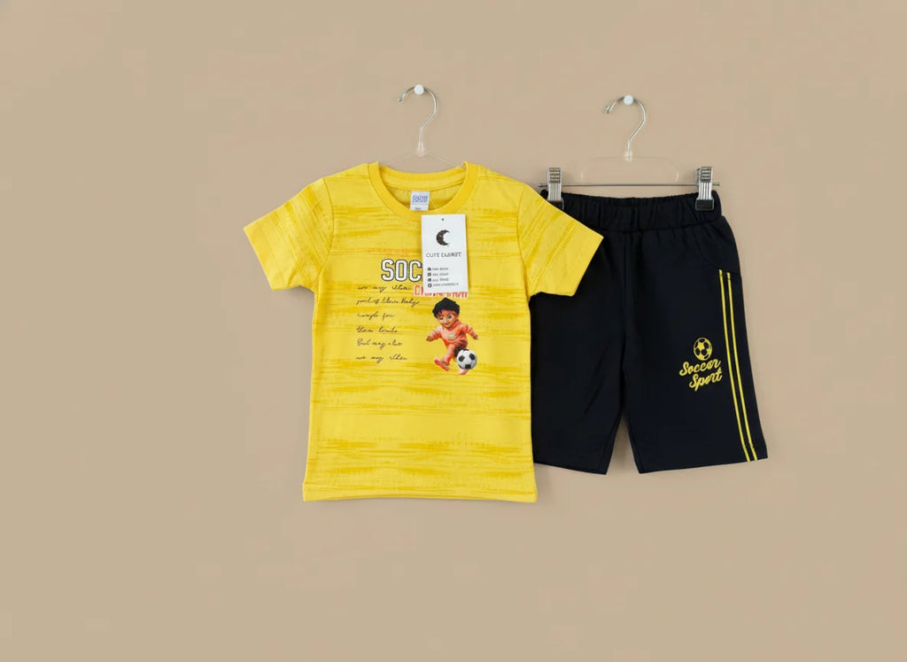 Kids T-Shirt & Short Set" Different colours